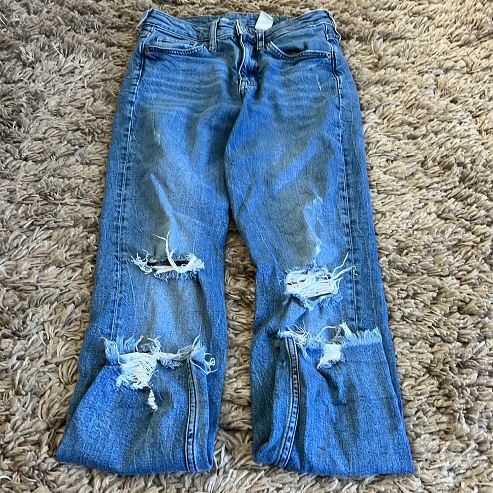 Women’s Size 25 (2) & Denim Distressed Jeans, Inseam 27’’ - Picture 6 of 8